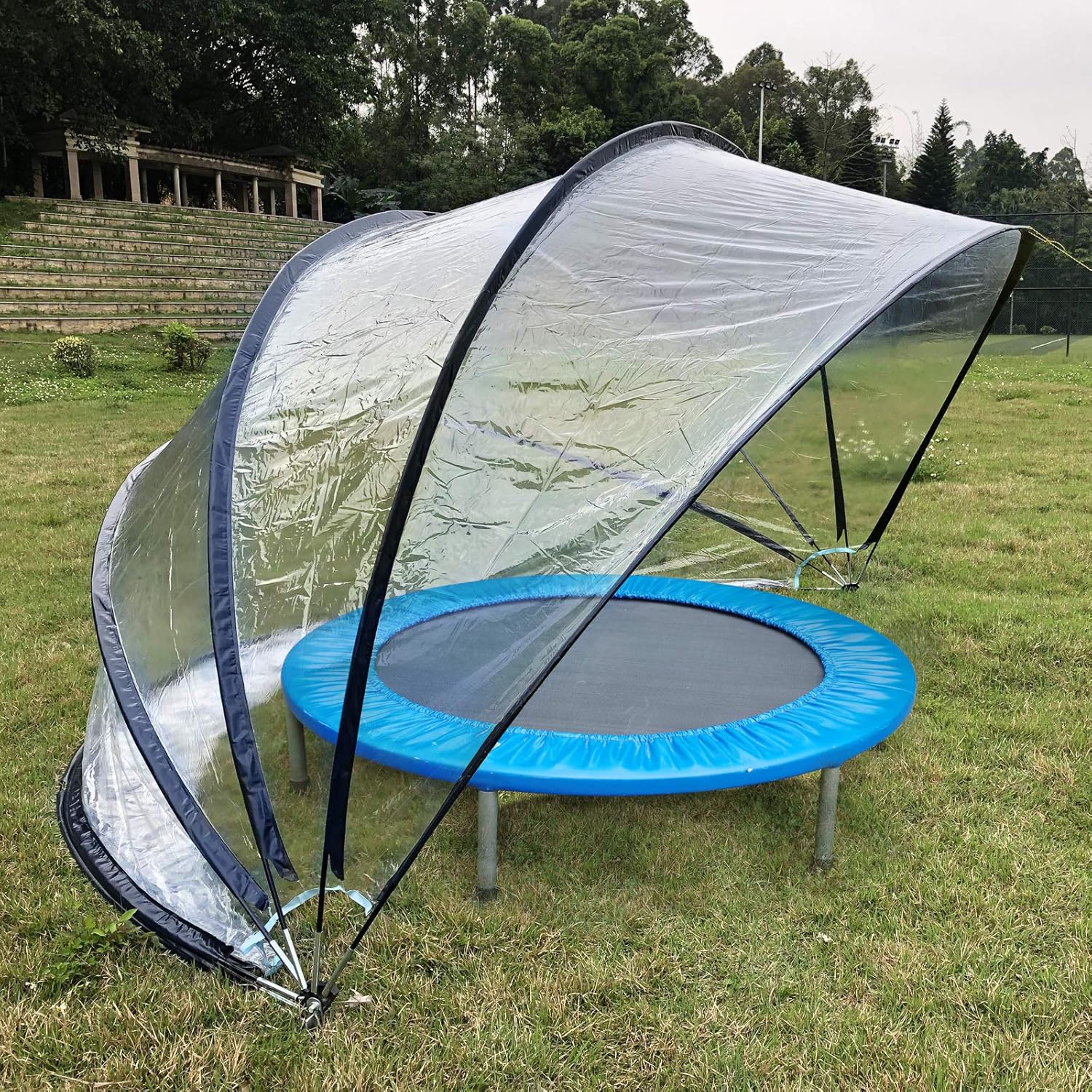 STEINBACH Pavillion Zelt Cabrio Dome 440 x 220 cm (Schwarz)