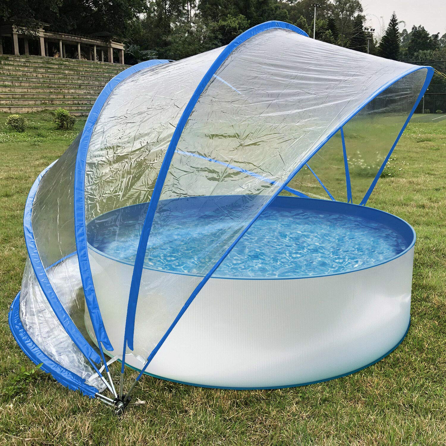 STEINBACH Pavillion Zelt Cabrio Dome 440 x 220 cm (Schwarz)